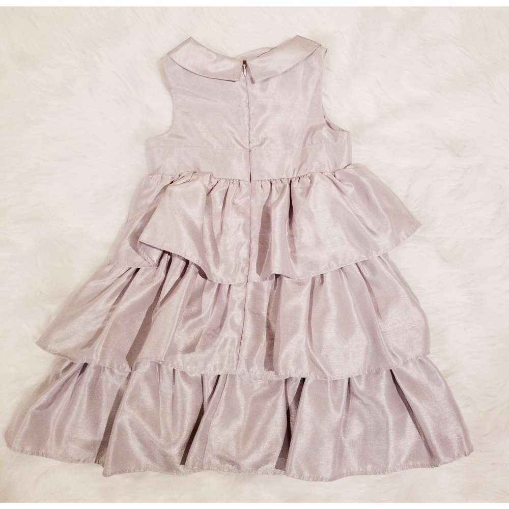 Gymboree Ruffled Dress Silver - Picture 2 of 3